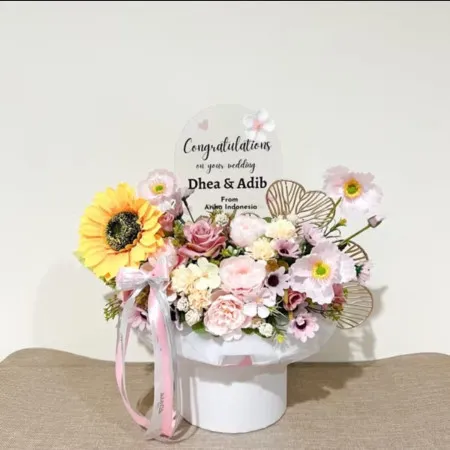 Bloom Box Akrilik Ucapan Wedding Halmahera Utara
